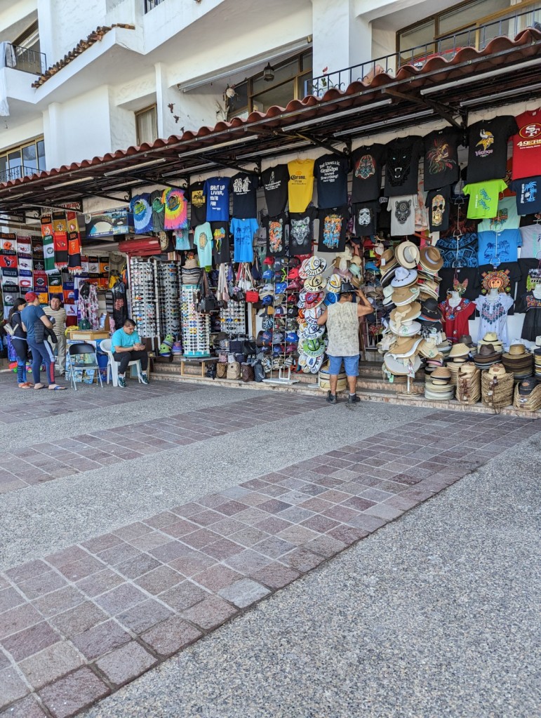 Shirts for sale on Malecon in Puerto Vallarta